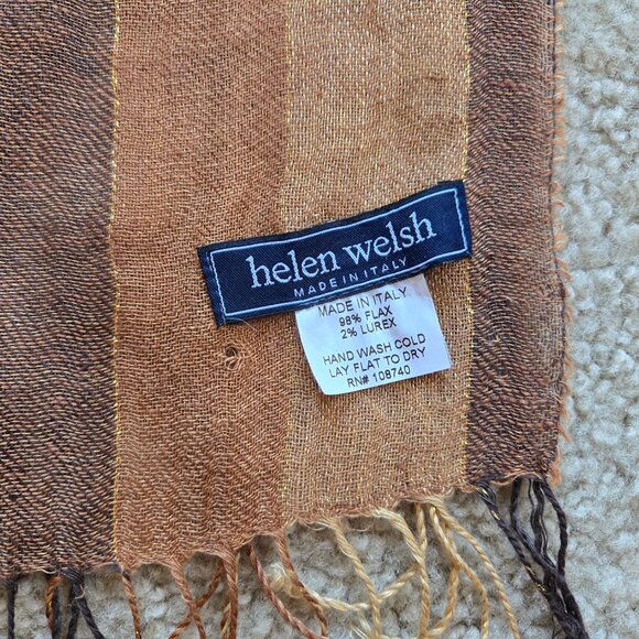 Helen Welsh Linen Scarf *SMALL HOLE* - Picture 3 of 7